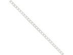 FJC Finejewelers 18 Inch Sterling Silver Half Round Wire Curb Chain Necklace