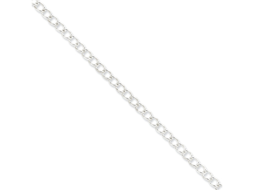 FJC Finejewelers 18 Inch Sterling Silver Half Round Wire Curb Chain Necklace