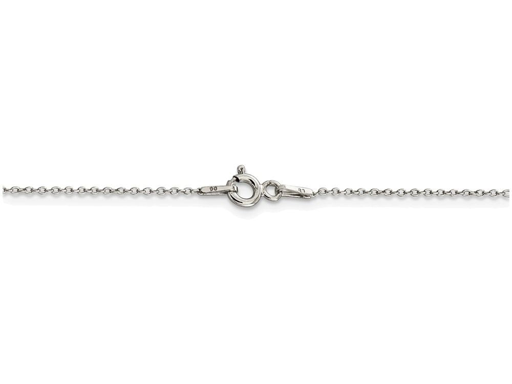 FJC Finejewelers 16 Inch Sterling Silver 1mm Rhodium Curb Chain Necklace