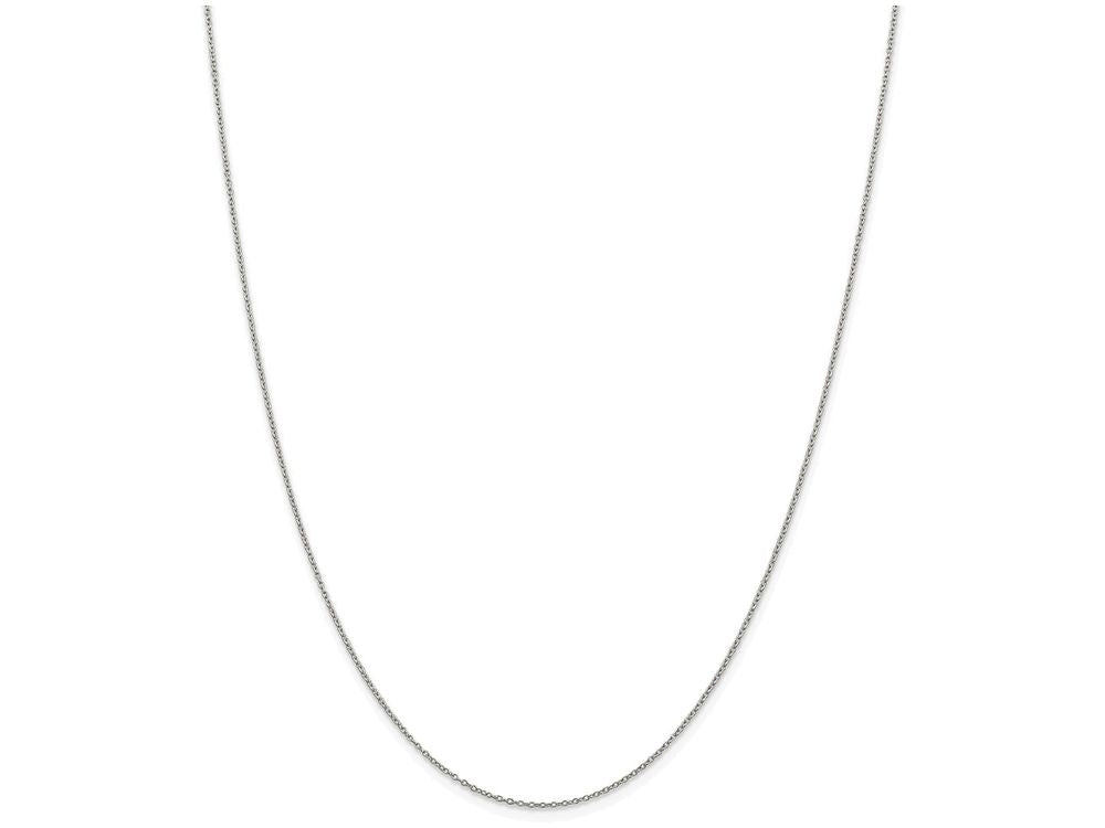 FJC Finejewelers 16 Inch Sterling Silver 1mm Rhodium Curb Chain Necklace