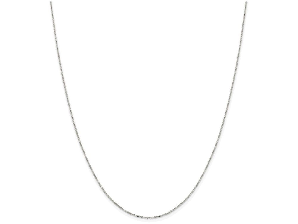 FJC Finejewelers 16 Inch Sterling Silver 0.5mm 8 Sided bright-cut Cable Chain Necklace