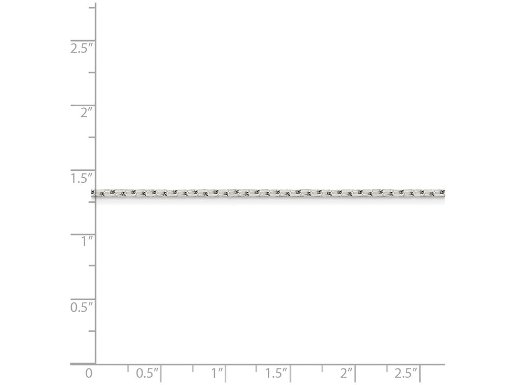 FJC Finejewelers 16 Inch Sterling Silver 1.1mm 8 Sided bright-cut Cable Chain Necklace