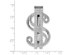 FJC Finejewelers Sterling Silver Dollar Sign Money Clip