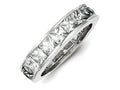 FJC Finejewelers Sterling Silver Cubic Zirconia Eternity Band
