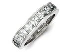 FJC Finejewelers Sterling Silver Cubic Zirconia Eternity Band