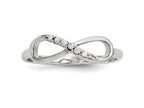 FJC Finejewelers Sterling Silver With CZ Infinity Ring