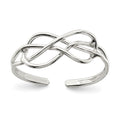 FJC Finejewelers Sterling Silver Infinity Solid Toe Ring
