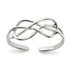 FJC Finejewelers Sterling Silver Infinity Solid Toe Ring