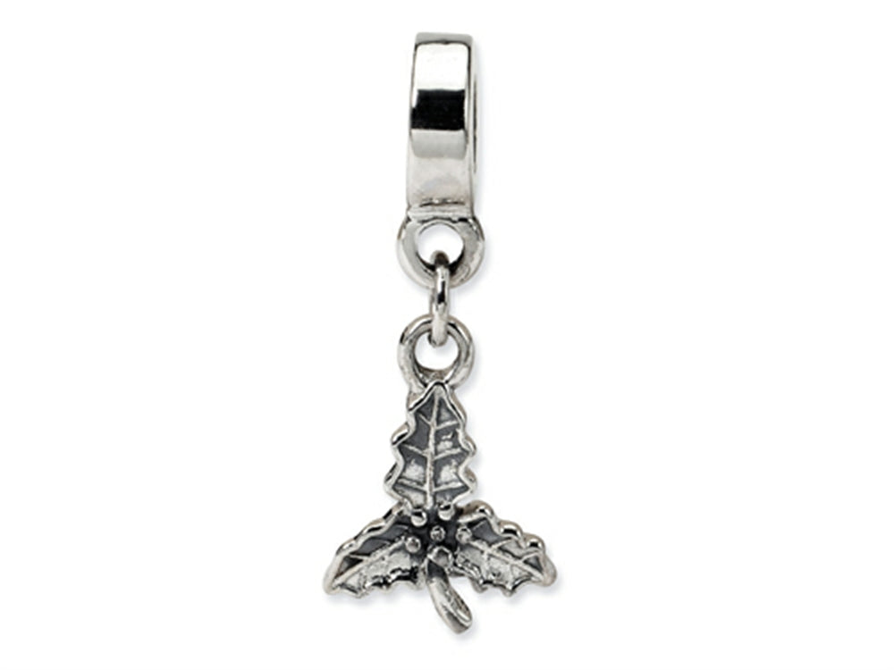 Reflections™ Sterling Silver Holly Leaf Dangle Bead / Charm