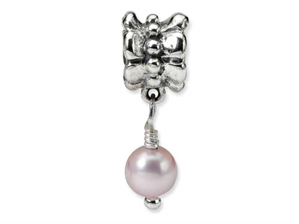 Reflections™ Sterling Silver Pink Cultured Pearl Dangle Bead / Charm