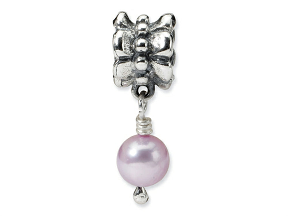 Reflections™ Sterling Silver Grey Cultured Pearl Dangle Bead / Charm