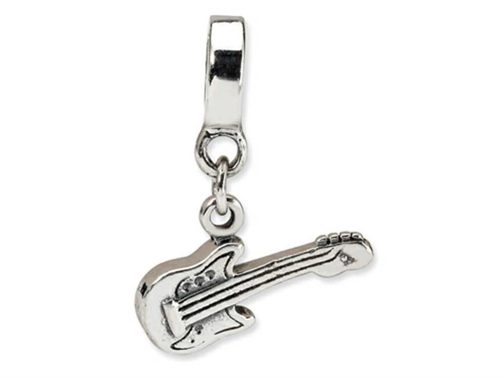Reflections™ Sterling Silver Electric Guitar Bead / Charm