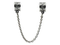 Reflections™ Sterling Silver Security Chain Floral Bead / Charm