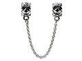 Reflections™ Sterling Silver Security Chain Floral Bead / Charm