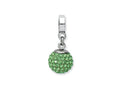 Reflections™ Sterling Silver August Preciosa Crystal Ball Dangle Bead / Charm
