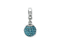 Reflections™ Sterling Silver December Preciosa Crystal Ball Dangle Bead / Charm