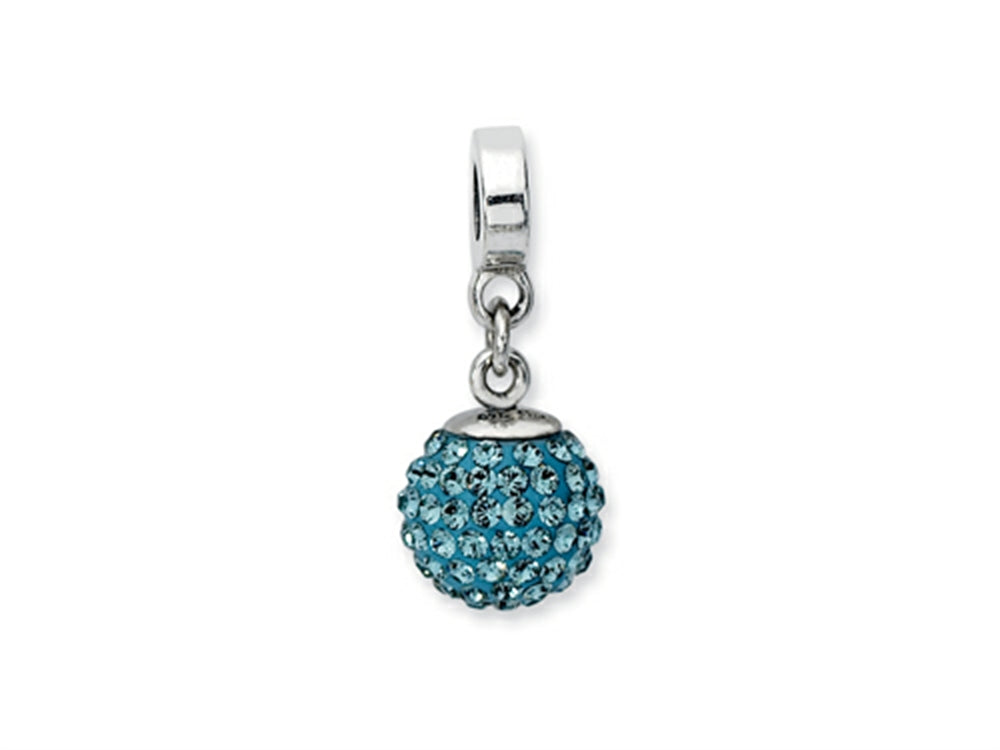 Reflections™ Sterling Silver December Preciosa Crystal Ball Dangle Bead / Charm