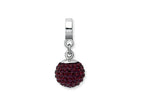 Reflections™ Sterling Silver January Preciosa Crystal Ball Dangle Bead / Charm