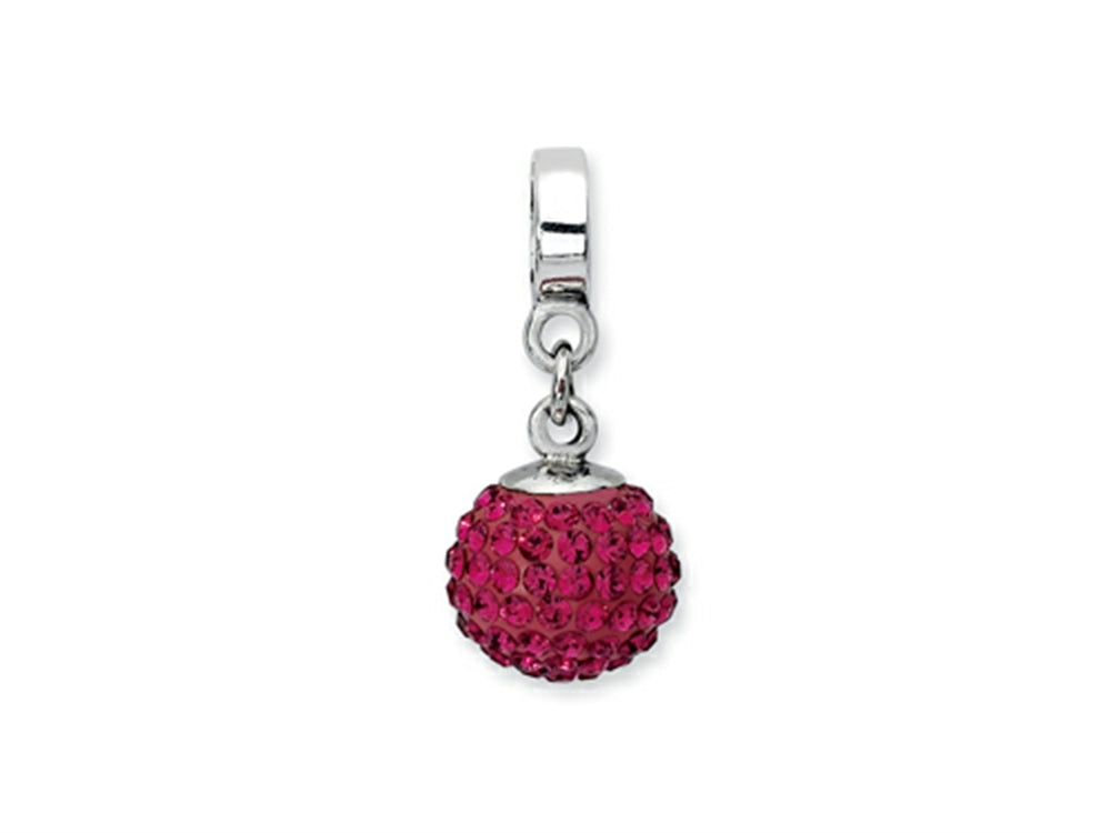 Reflections™ Sterling Silver July Preciosa Crystal Ball Dangle Bead / Charm