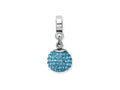 Reflections™ Sterling Silver March Preciosa Crystal Ball Dangle Bead / Charm