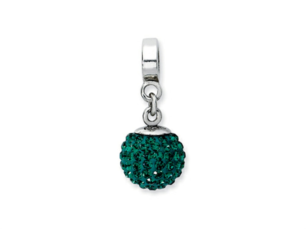 Reflections™ Sterling Silver May Preciosa Crystal Ball Dangle Bead / Charm