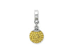 Reflections™ Sterling Silver November Preciosa Crystal Ball Dangle Bead / Charm