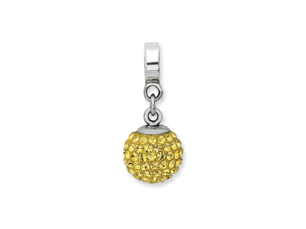 Reflections™ Sterling Silver November Preciosa Crystal Ball Dangle Bead / Charm