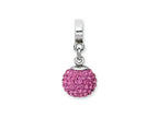 Reflections™ Sterling Silver October Preciosa Crystal Ball Dangle Bead / Charm