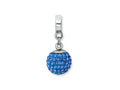 Reflections™ Sterling Silver September Preciosa Crystal Ball Dangle Bead / Charm