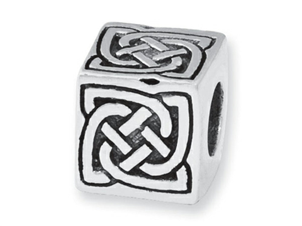 Reflections™ Sterling Silver Celtic Block Bead / Charm