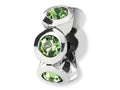 Reflections™ Sterling Silver August Preciosa Crystal Birth Month Bead / Charm