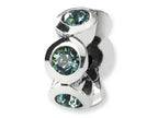 Reflections™ Sterling Silver December Preciosa Crystal Birth Month Bead / Charm
