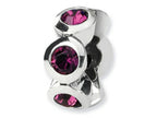 Reflections™ Sterling Silver February Preciosa Crystal Birth Month Bead / Charm