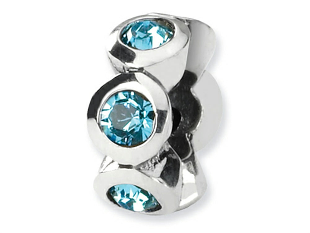 Reflections™ Sterling Silver March Preciosa Crystal Birth Month Bead / Charm