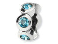 Reflections™ Sterling Silver March Preciosa Crystal Birth Month Bead / Charm