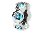 Reflections™ Sterling Silver March Preciosa Crystal Birth Month Bead / Charm