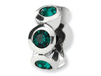 Reflections™ Sterling Silver May Preciosa Crystal Birth Month Bead / Charm