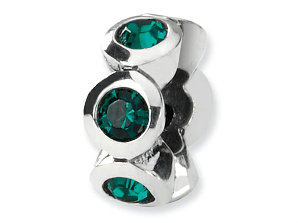 Reflections™ Sterling Silver May Preciosa Crystal Birth Month Bead / Charm