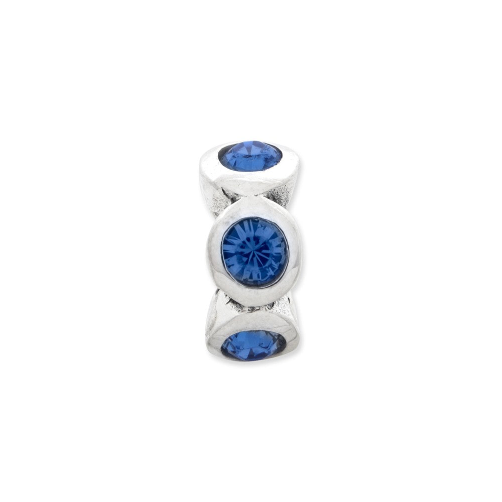 Reflections™ Sterling Silver September Preciosa Crystal Birth Month Bead / Charm