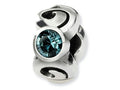 Reflections™ Sterling Silver December Preciosa Crystal Birth Month Bead / Charm