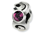 Reflections™ Sterling Silver February Preciosa Crystal Birth Month Bead / Charm