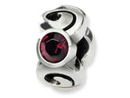 Reflections™ Sterling Silver January Preciosa Crystal Birth Month Bead / Charm