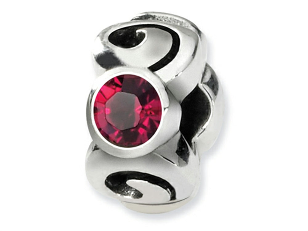 Reflections™ Sterling Silver July Preciosa Crystal Birth Month Bead / Charm
