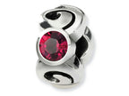 Reflections™ Sterling Silver July Preciosa Crystal Birth Month Bead / Charm