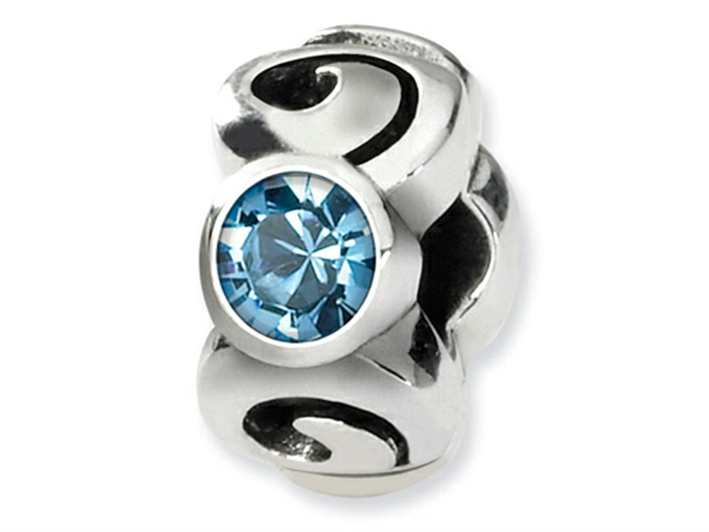 Reflections™ Sterling Silver March Preciosa Crystal Birth Month Bead / Charm