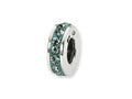Reflections™ Sterling Silver December Single Row Preciosa Crystal Bead / Charm