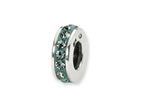 Reflections™ Sterling Silver December Single Row Preciosa Crystal Bead / Charm