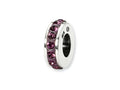 Reflections™ Sterling Silver February Single Row Preciosa Crystal Bead / Charm