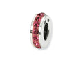 Reflections™ Sterling Silver July Single Row Preciosa Crystal Bead / Charm