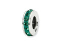 Reflections™ Sterling Silver May Single Row Preciosa Crystal Bead / Charm